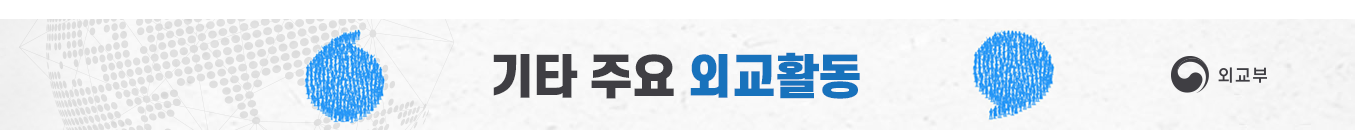 기타 주요 외교활동, 외교부